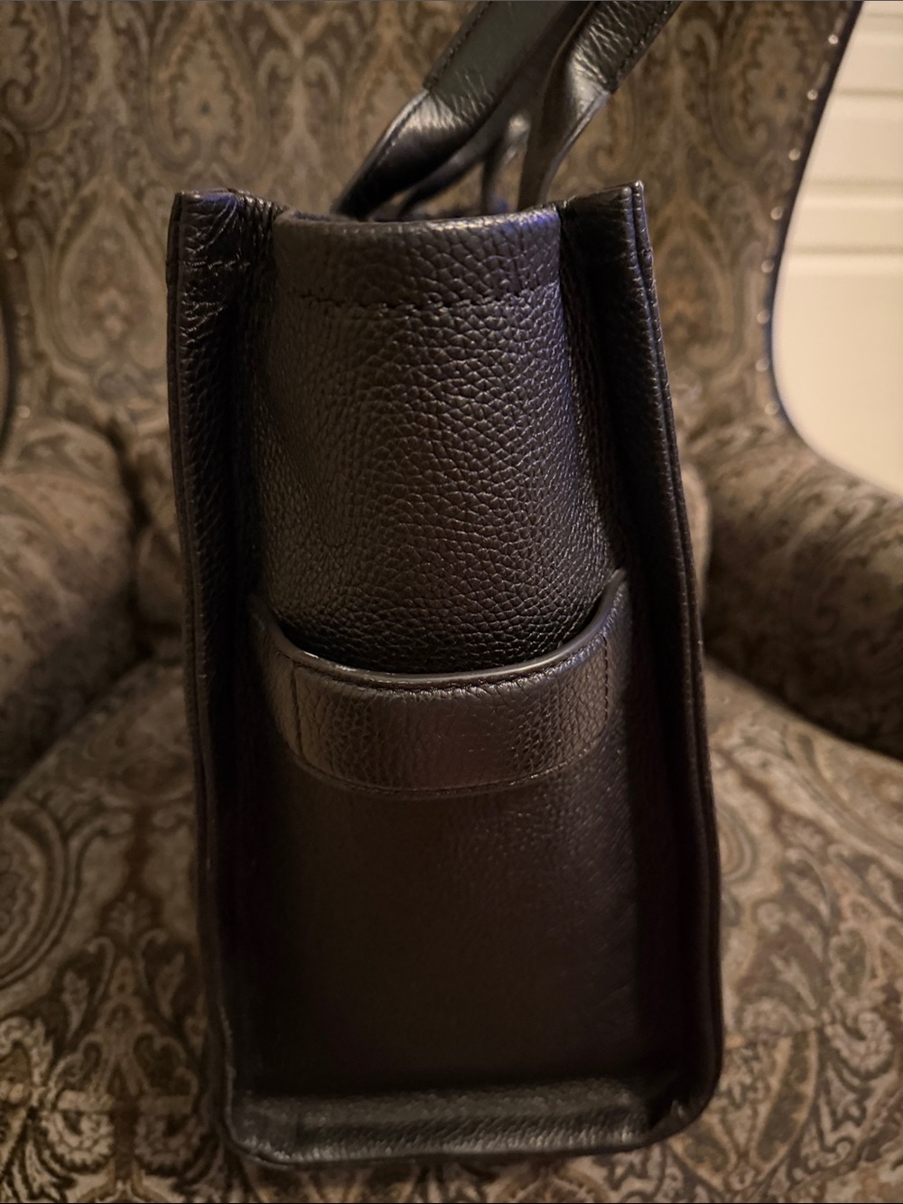 Marc Jacobs Black Pebbled Leather The Tote Bag - Picture 3 of 8